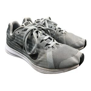 Nike US 6.5 Downshifter 8 Womens Gray White Running Sneaker Shoes AQ4180-002